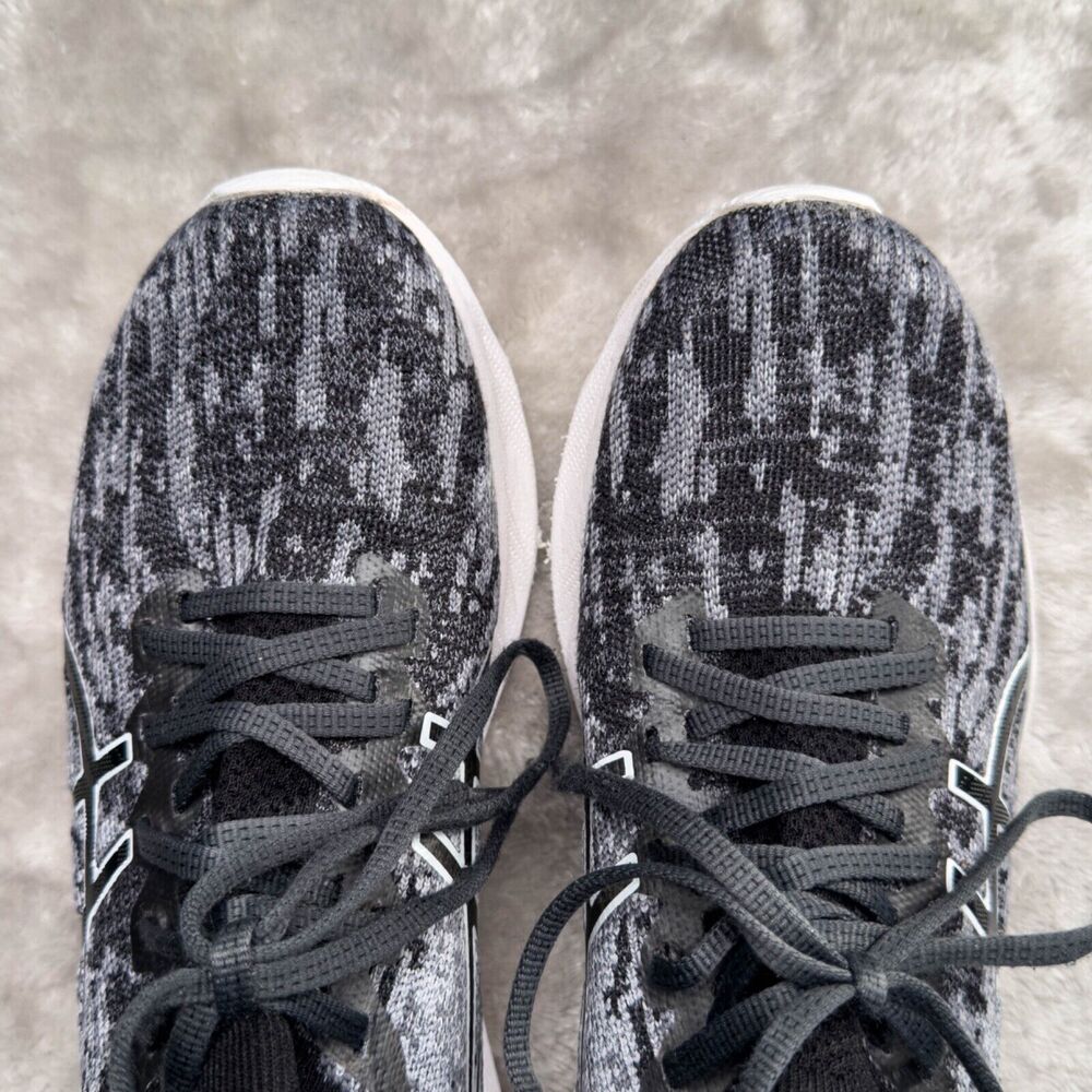 ASICS Gel Nimbus 23 Gray Black Knit Running Shoes Sneakers Womens Size 9.5 - Picture 13 of 16